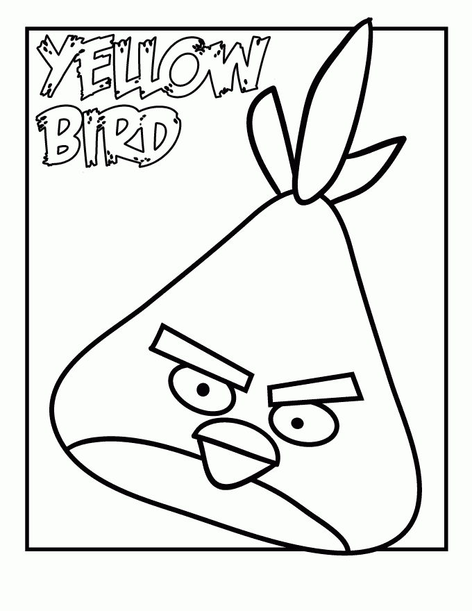 Plansa de colorat cu Angry Birds 58 111